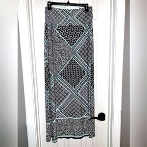 Cato Geometric Print Maxi Skirt